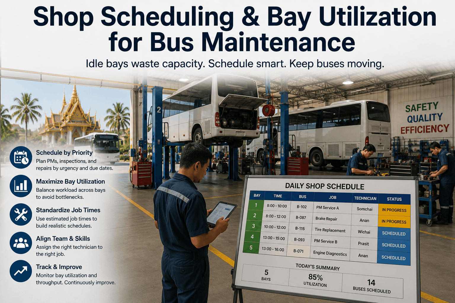 shop-scheduling-bus-maintenance-bay-utilization