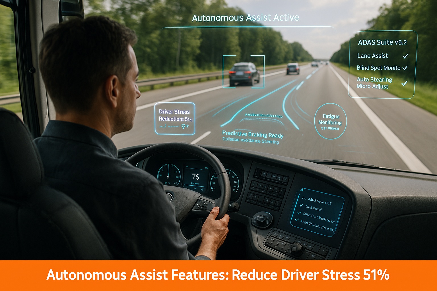 autonomous-assist-reduce-driver-stress-51-percent