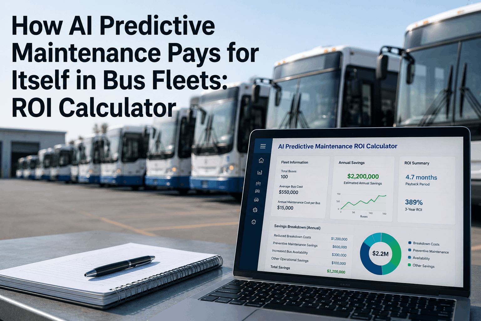 How AI Predictive Maintenance Pays for Itself in Bus Fleets: ROI Calculator