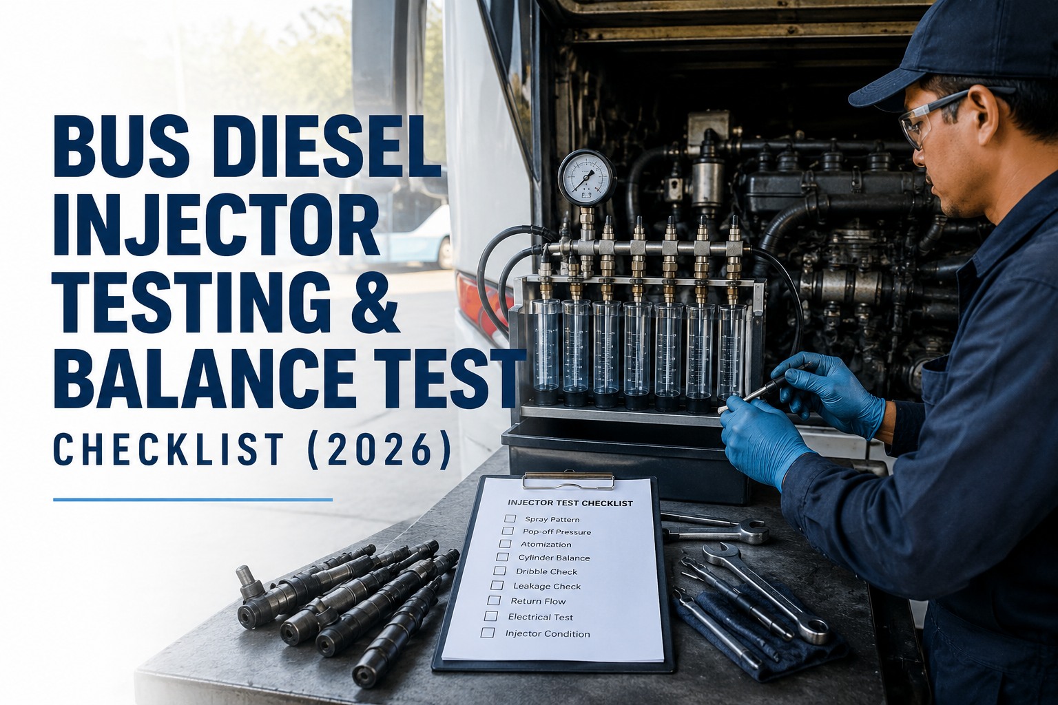 bus-diesel-injector-testing-balance-checklist