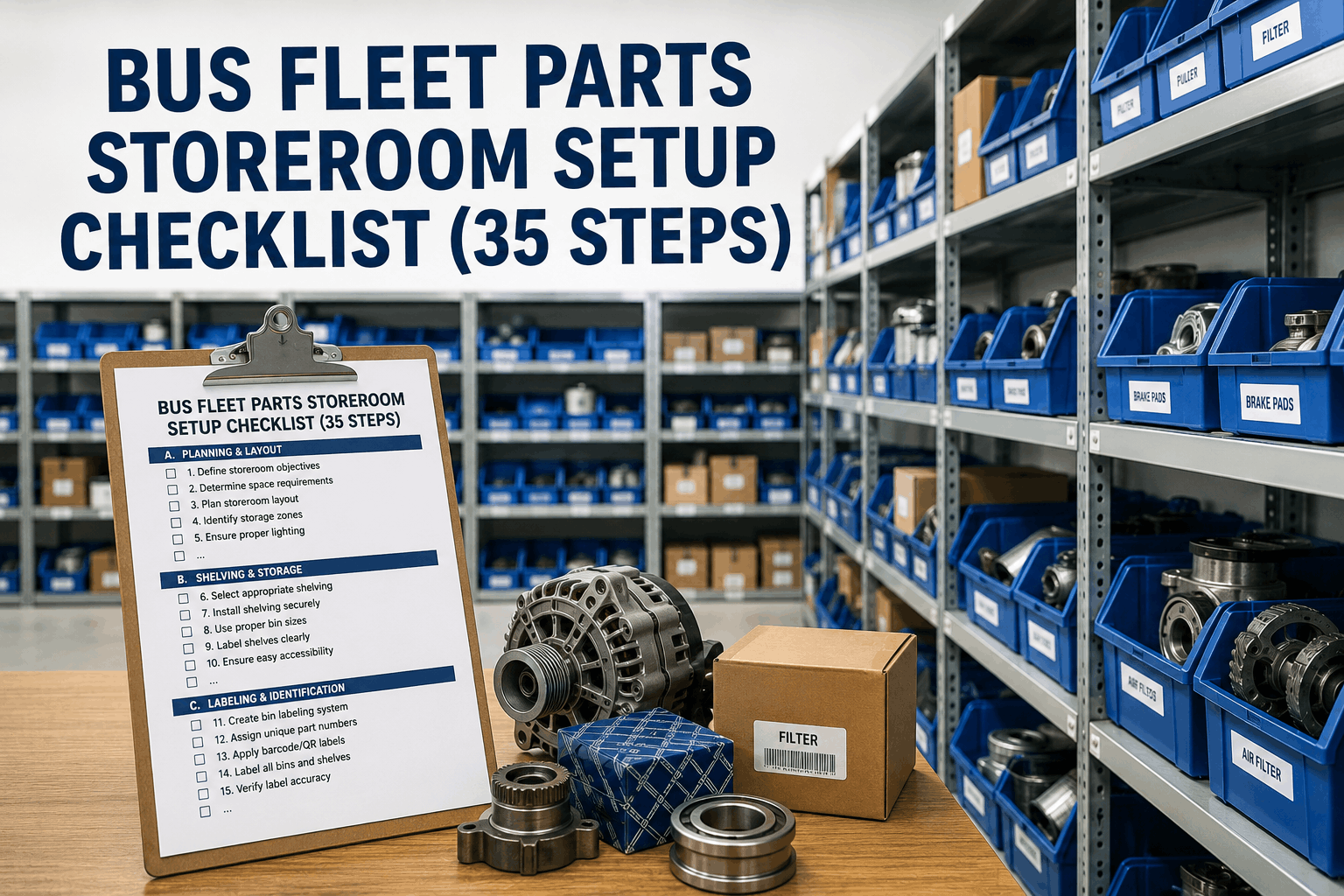 bus-fleet-parts-storeroom-setup-checklist-cmms