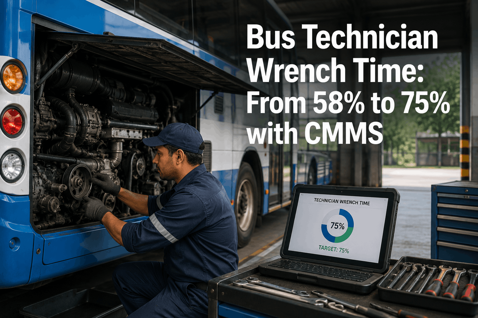 bus-fleet-technician-productivity-wrench-time-cmms