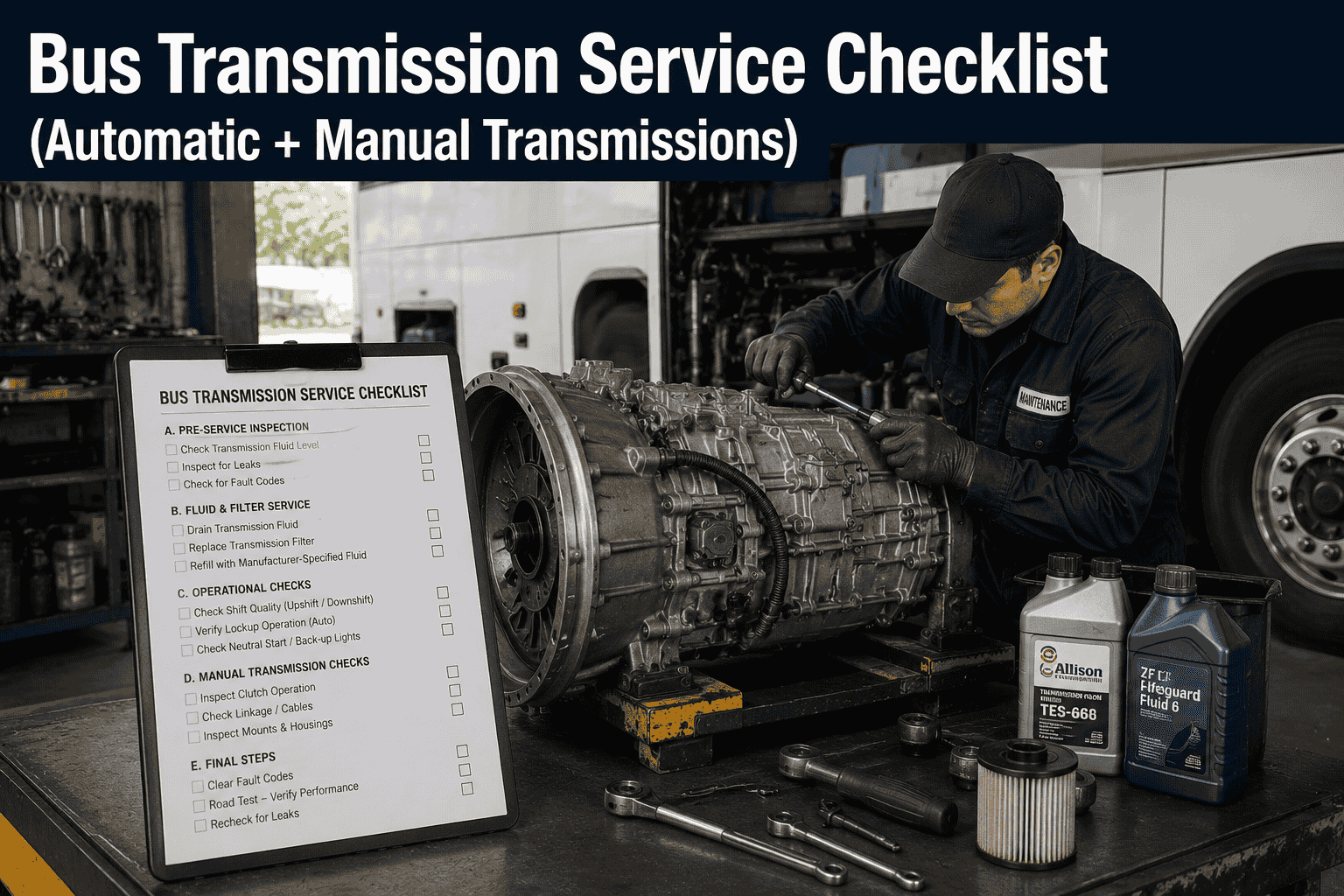 bus-transmission-service-checklist