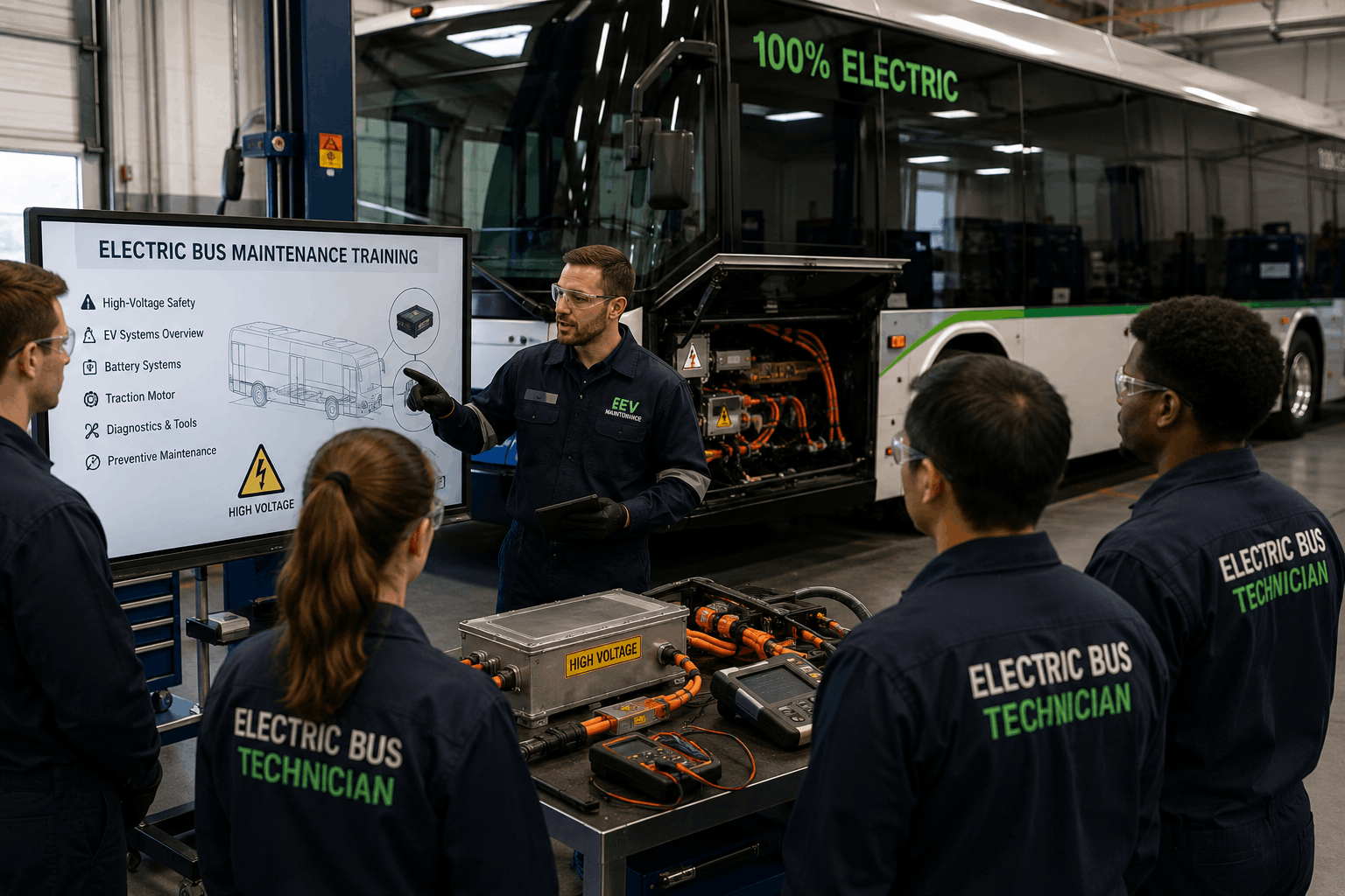 electric-bus-maintenance-training-technicians