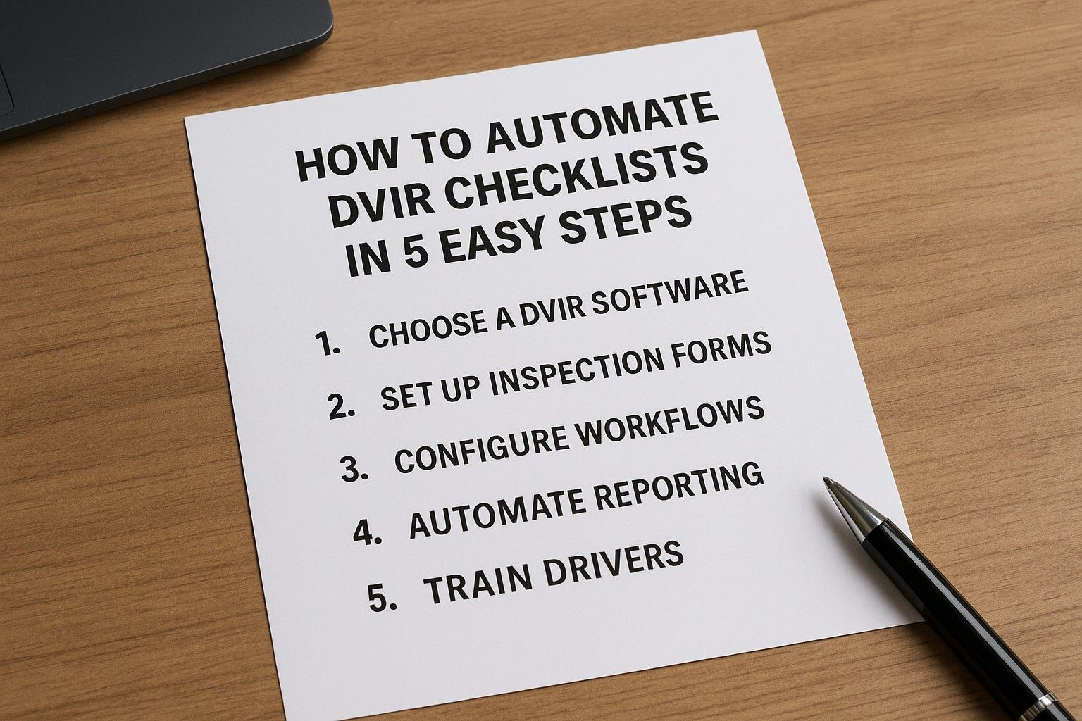 Automate DVIR Checklists