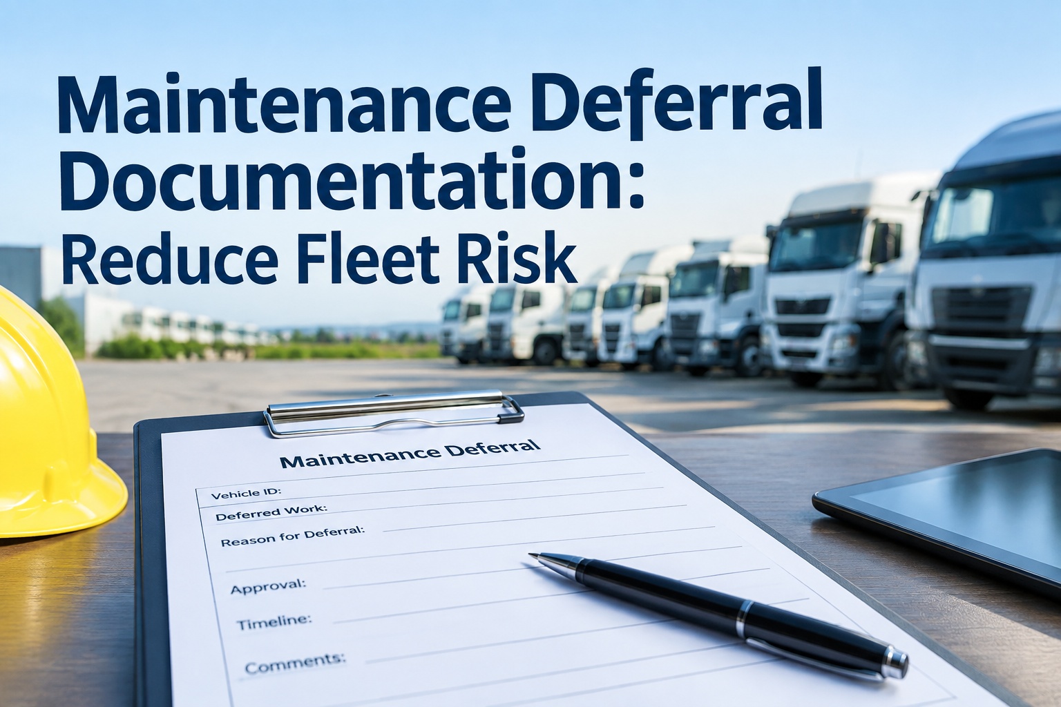 maintenance-deferral-documentation